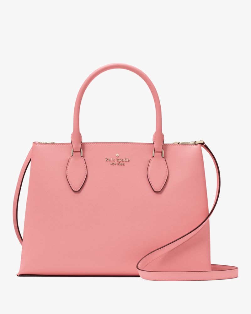 Kate Spade,Rae Medium Satchel,Satchel,Logo,Metal,Casual,Work,