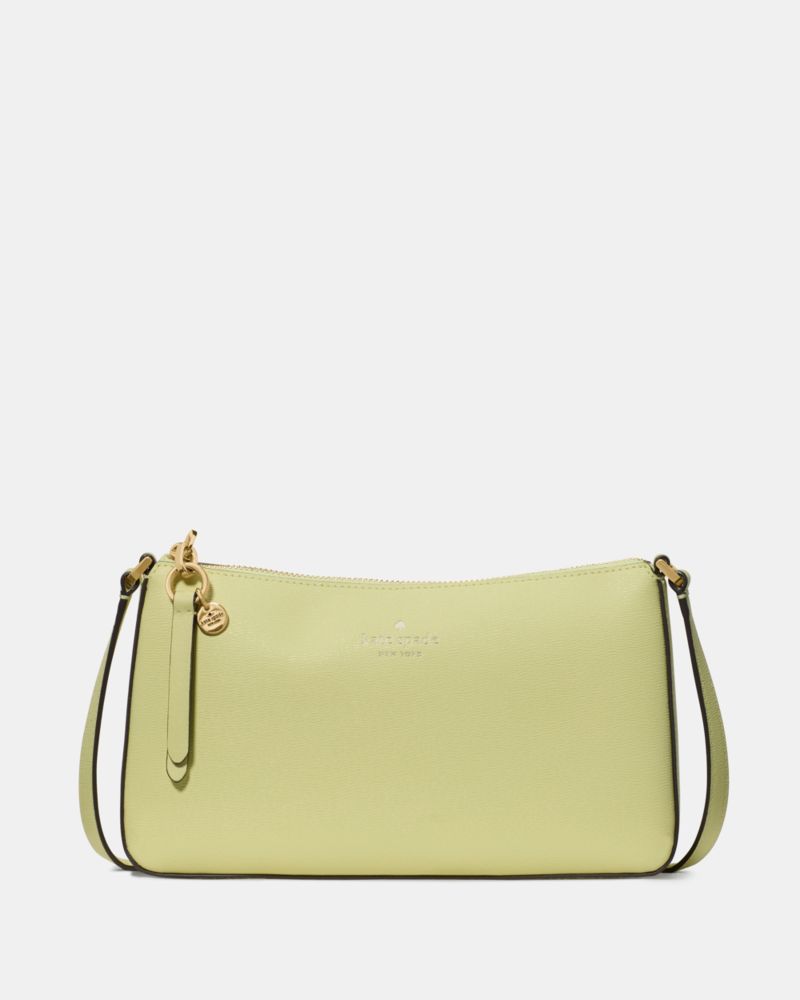 Kate Spade,Ginnie Crossbody Bag,Crossbody,Logo,Engraved Detail,Disc,Gold Metal,Casual,Green