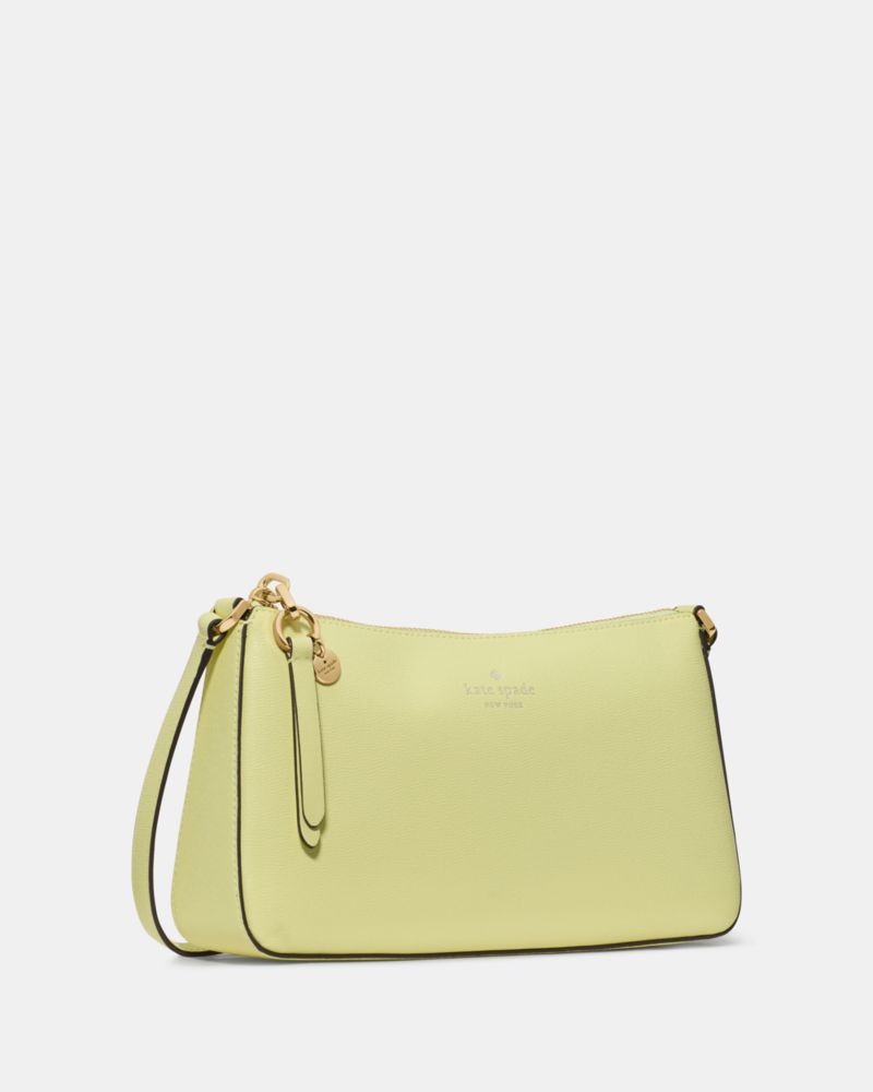 Kate Spade,Ginnie Crossbody Bag,Crossbody,Logo,Engraved Detail,Disc,Gold Metal,Casual,Green