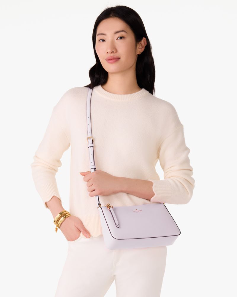 Kate Spade,Ginnie Crossbody,Crossbody,Disc,Logo,Engraved Detail,Gold Metal,Casual,