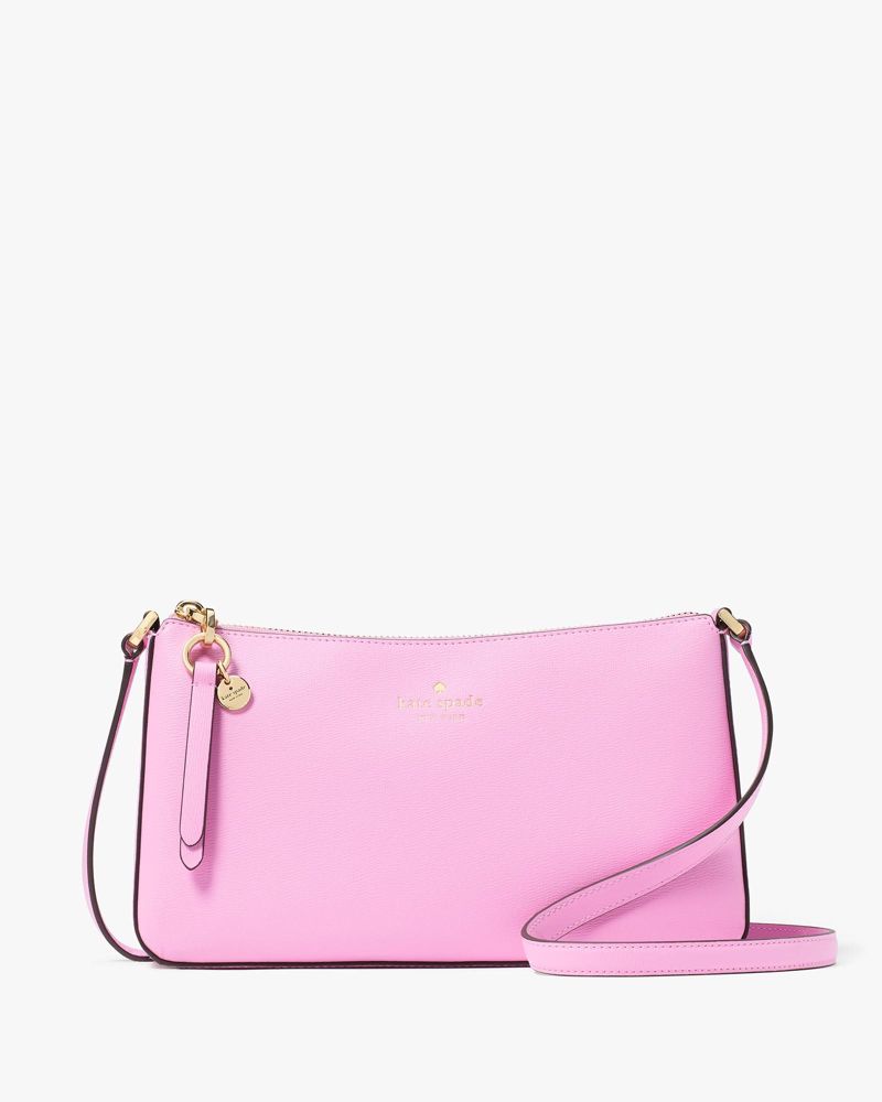 Kate Spade,Ginnie Crossbody,Crossbody,Disc,Logo,Engraved Detail,Gold Metal,Casual,Pink