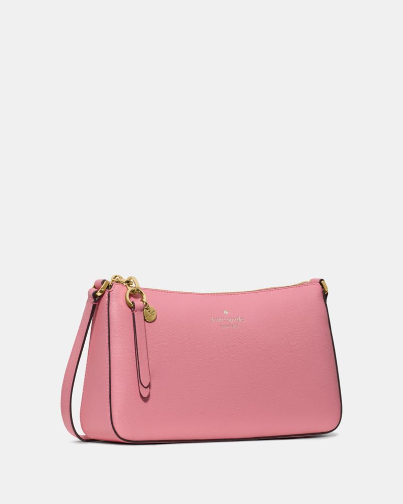 Kate Spade,Ginnie Crossbody Bag,Crossbody,Logo,Engraved Detail,Disc,Gold Metal,Casual,Pink