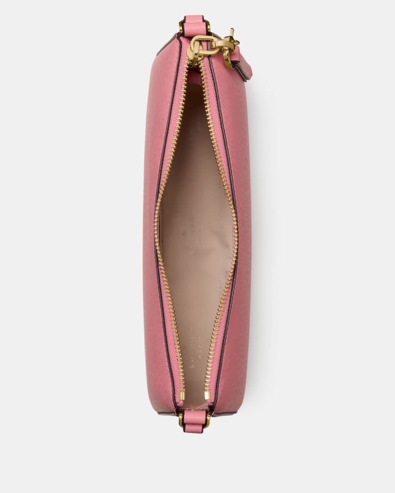 Kate Spade,Ginnie Crossbody Bag,Crossbody,Logo,Engraved Detail,Disc,Gold Metal,Casual,Pink