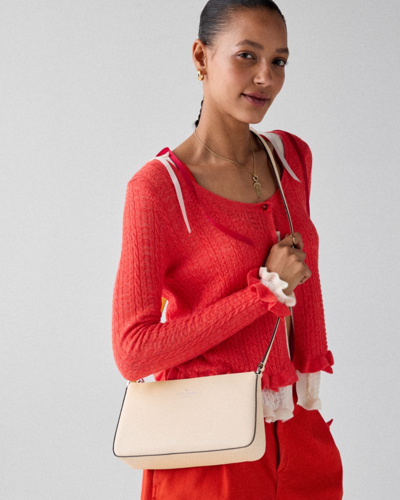 Kate Spade,Ginnie Crossbody Bag,Crossbody,Logo,Disc,Engraved Detail,Gold Metal,Casual,Pink