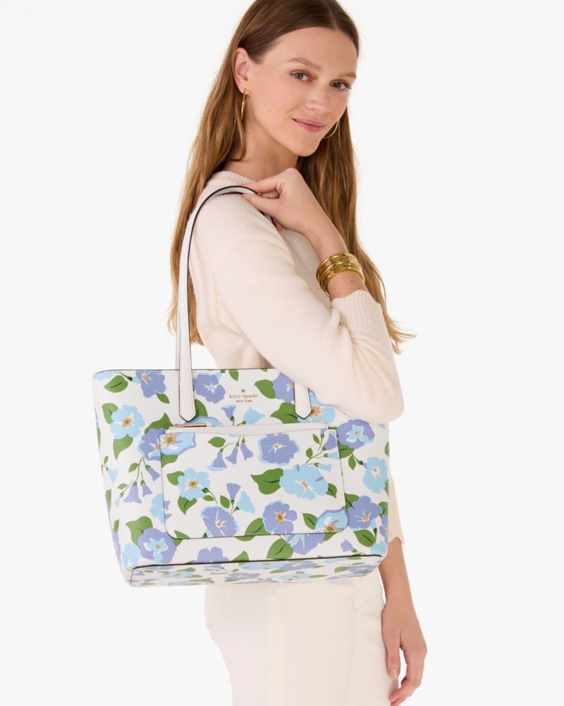 Kate Spade,Staci Printed Large Tote Set,