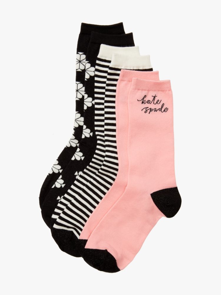 Logo 3 Pack Crew Socks