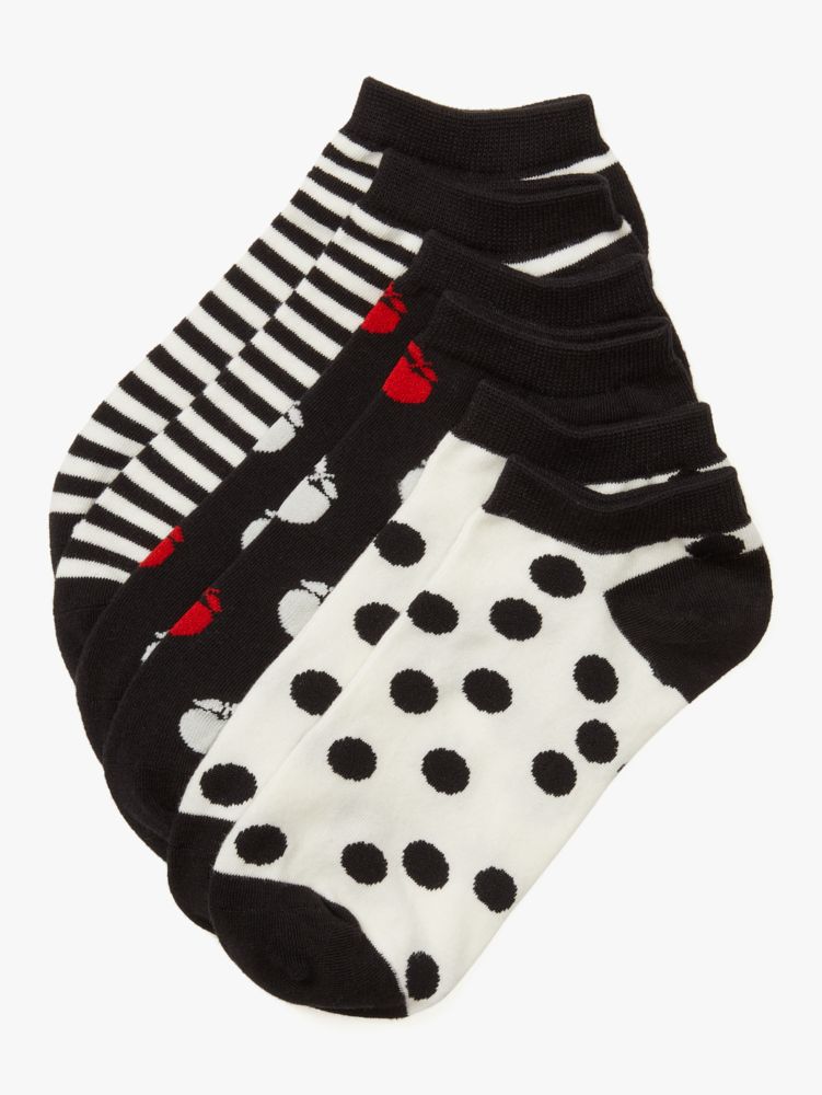 Kate Spade,Apple 3-pack No Show Socks,