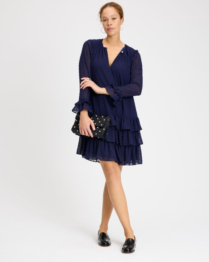 Kate Spade,Breezy Dot Flounce Dress,