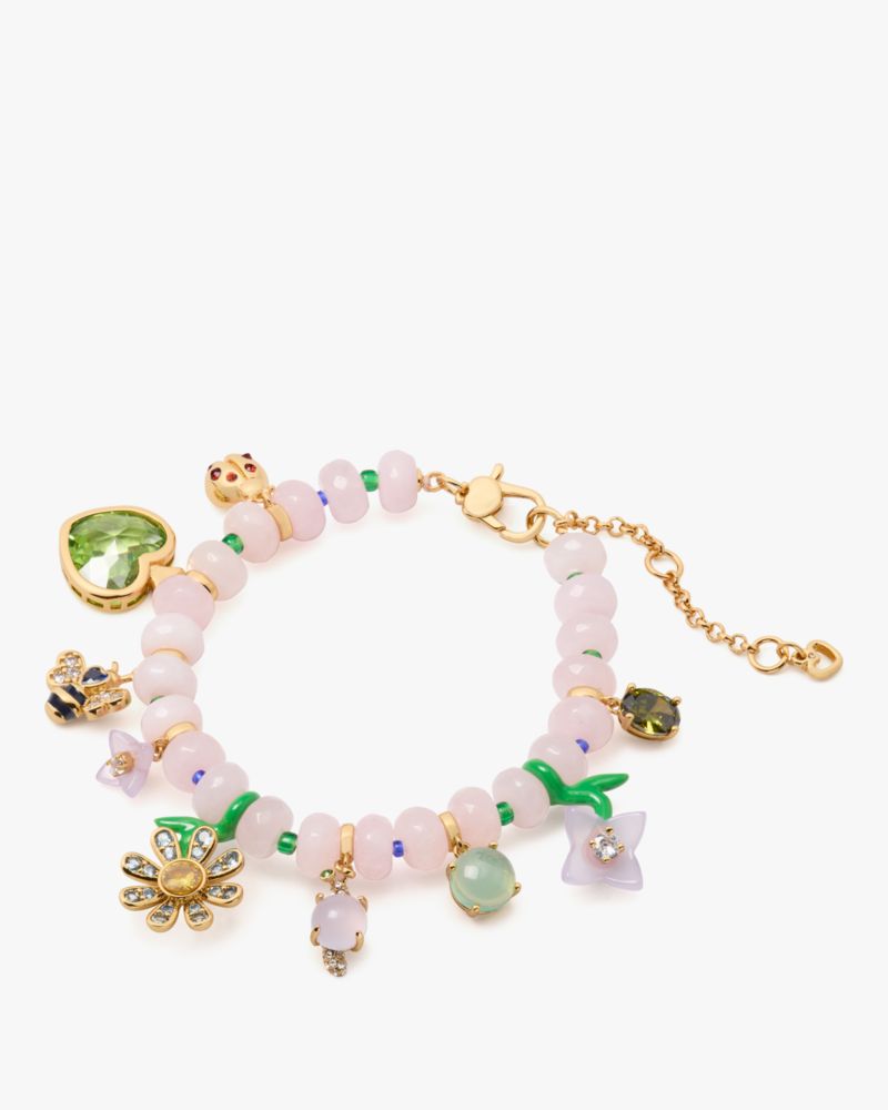 Garden Friends Beaded Charm Bracelet