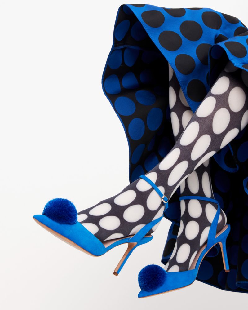 Kate Spade New York Polka Dots Black Leggings Size XL - 53% off