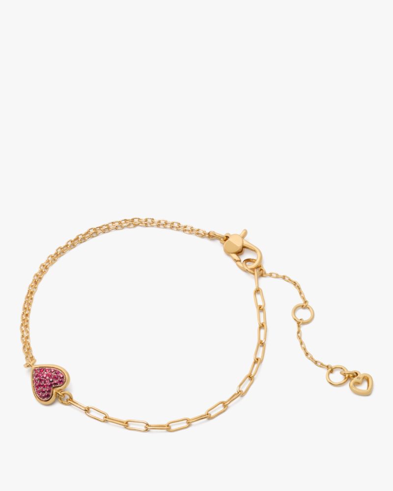 Kate Spade,With All My Heart Pavé Line Bracelet,