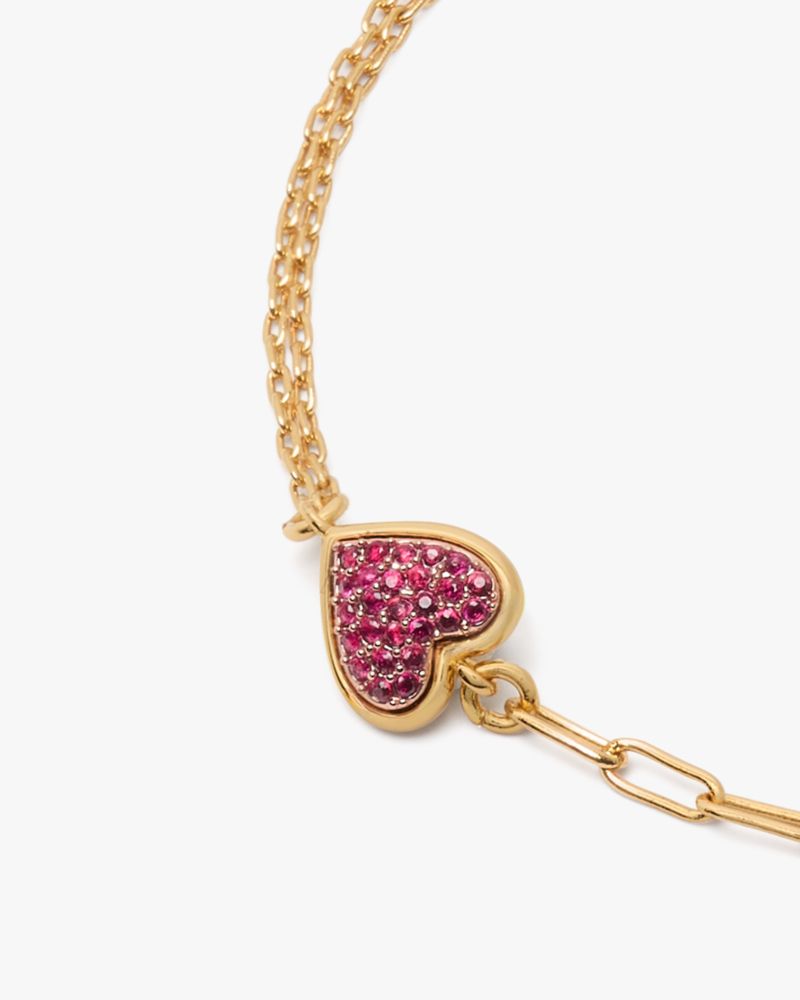 Kate Spade,With All My Heart Pavé Line Bracelet,