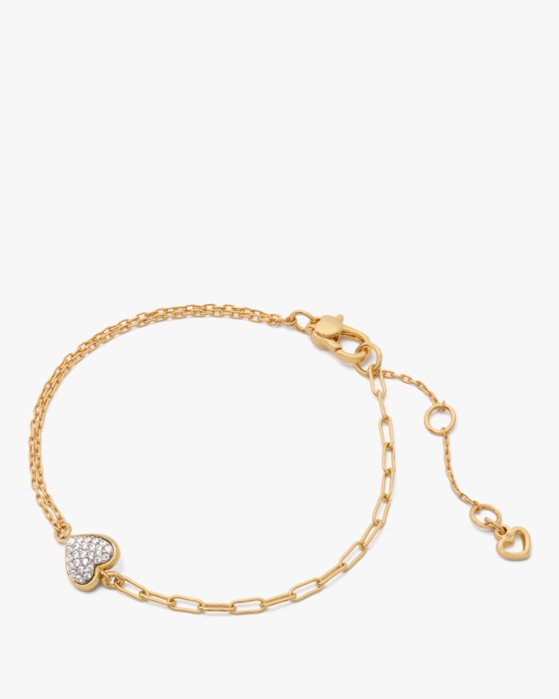 Kate Spade,With All My Heart Pavé Line Bracelet,