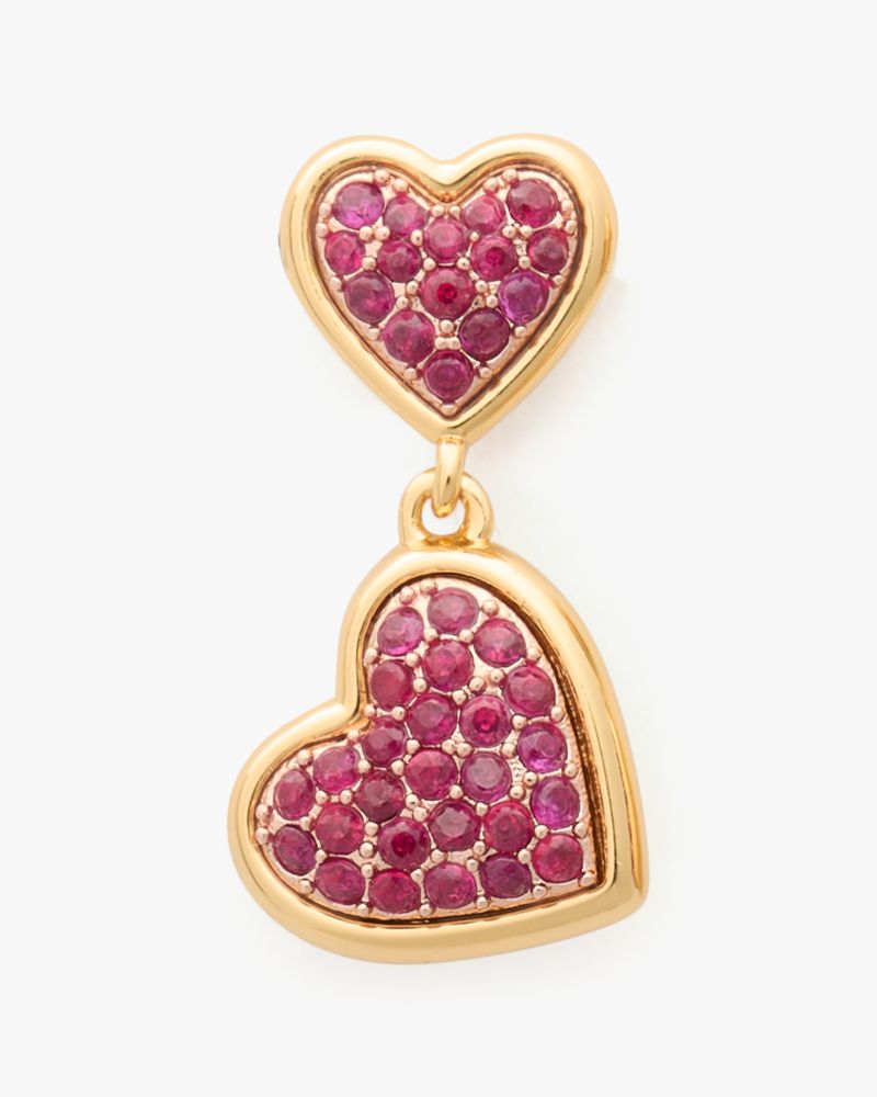 Kate Spade,With All My Heart Pavé Drop Earrings,