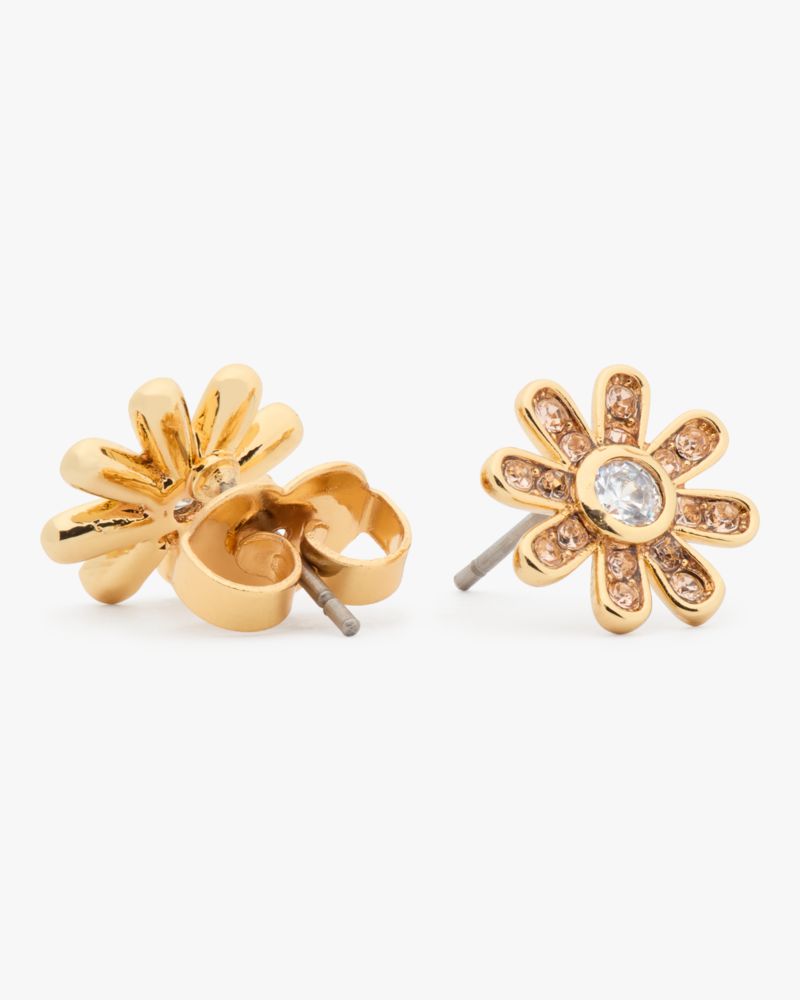 Kate Spade,Bursting Blooms Studs,Clear