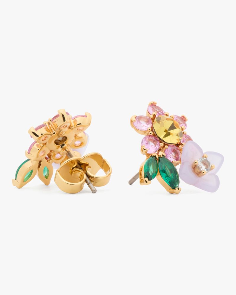 Kate Spade,Bursting Blooms Cluster Studs,Multi Color