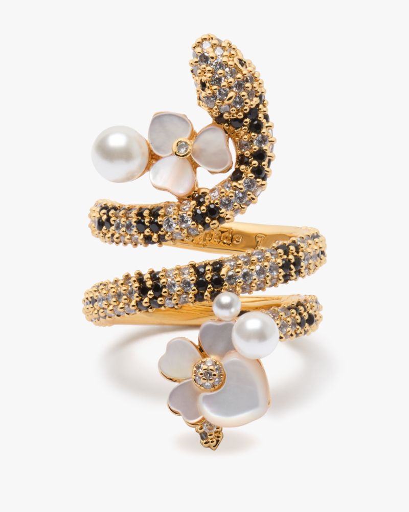 Kate Spade,Shining Snake Statement Wrap Ring,