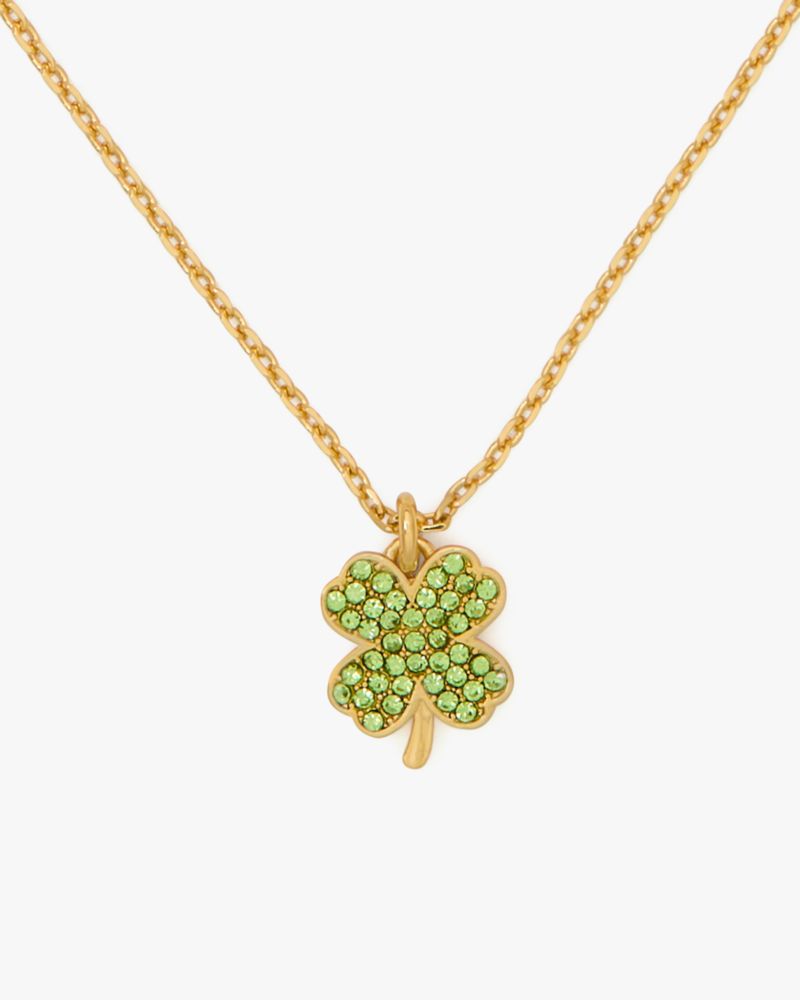 Lucky Charm Pavé Clover Pendant