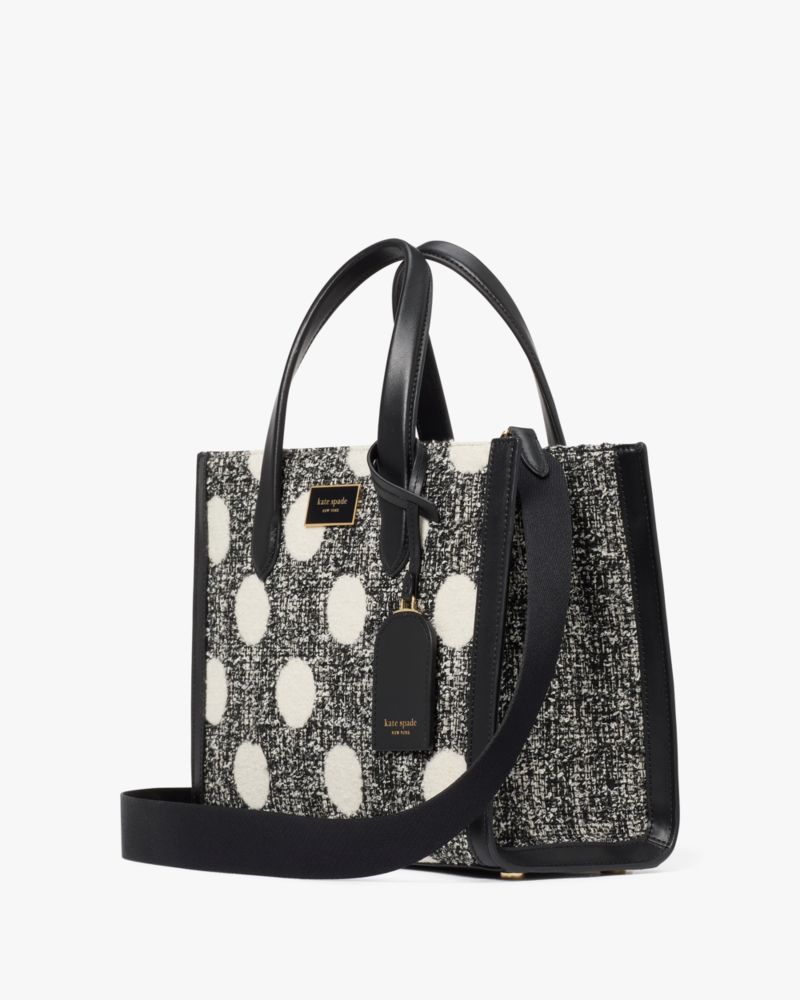 Kate Spade,マンハッタン ドット ツイード スモール トート,トートバッグ,ブラックマルチ
