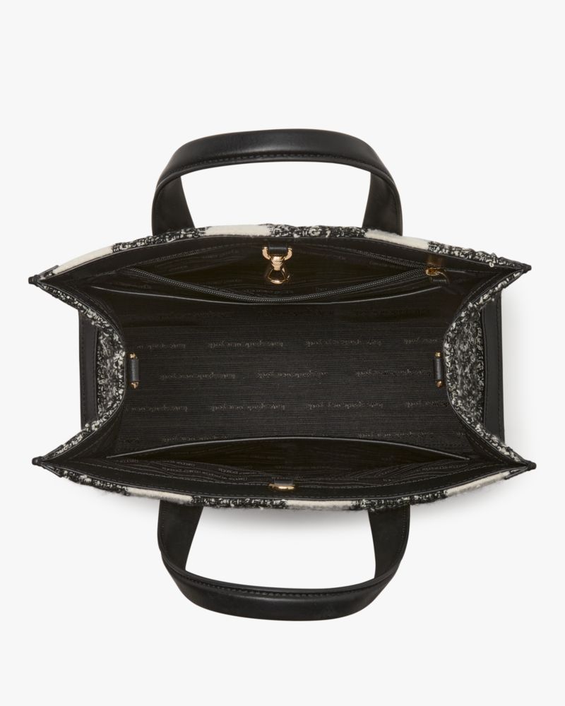 Kate Spade,マンハッタン ドット ツイード スモール トート,トートバッグ,ブラックマルチ