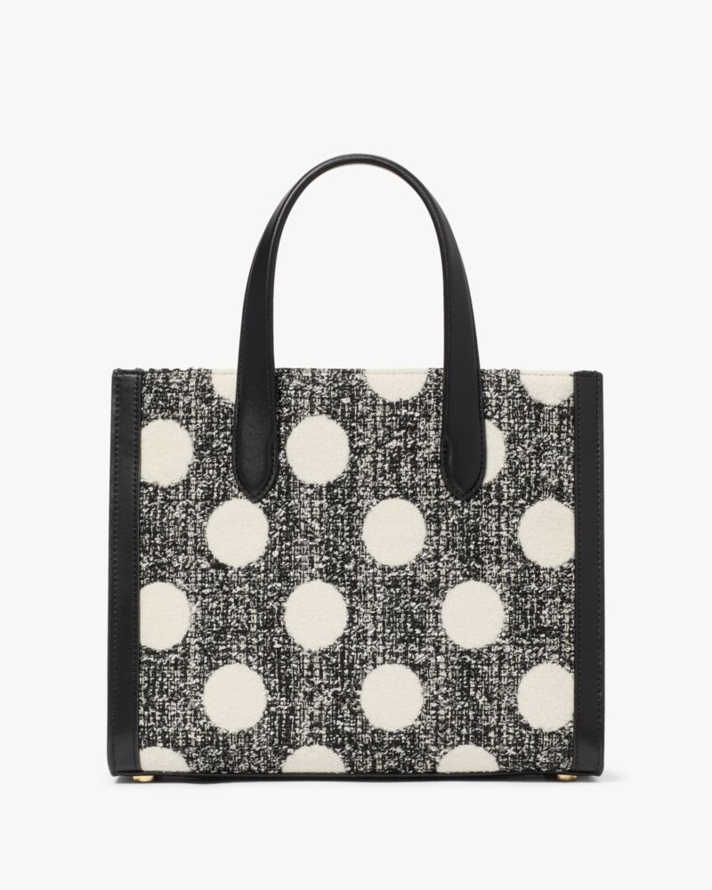 Kate Spade,マンハッタン ドット ツイード スモール トート,トートバッグ,ブラックマルチ