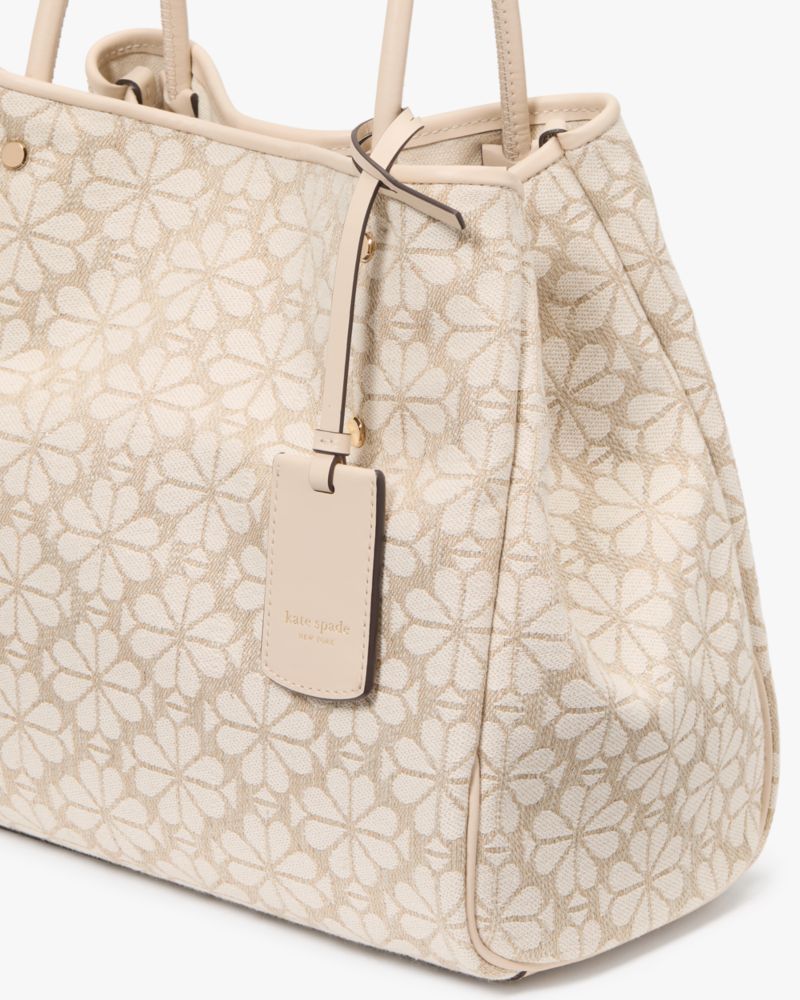Kate Spade,スペード フラワー ジャカード ミディアム エブリシング トート,トートバッグ,ナチュラルマルチ