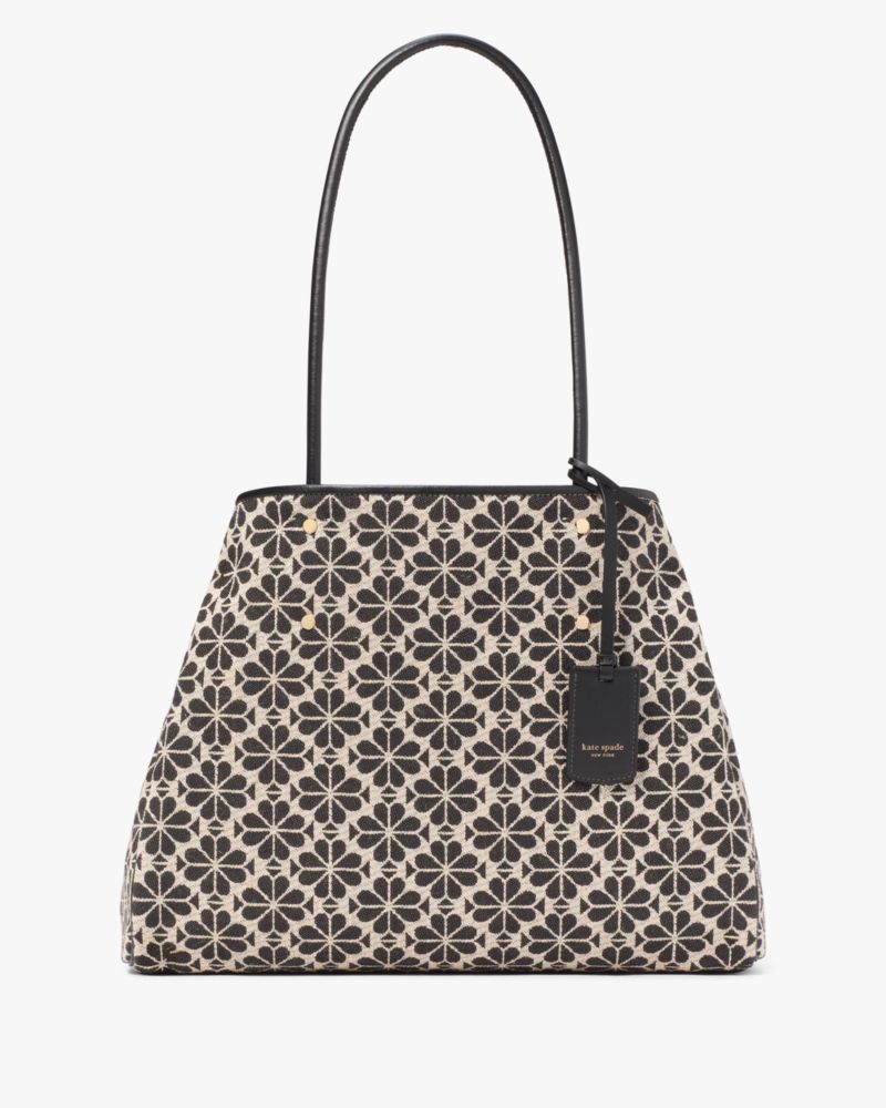 Kate Spade,スペード フラワー ジャカード ラージ エブリシング トート,トートバッグ,