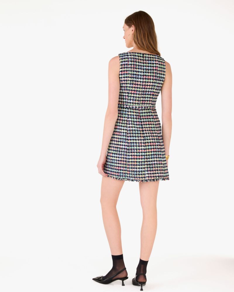 Kate Spade,Belted Tweed Dress,