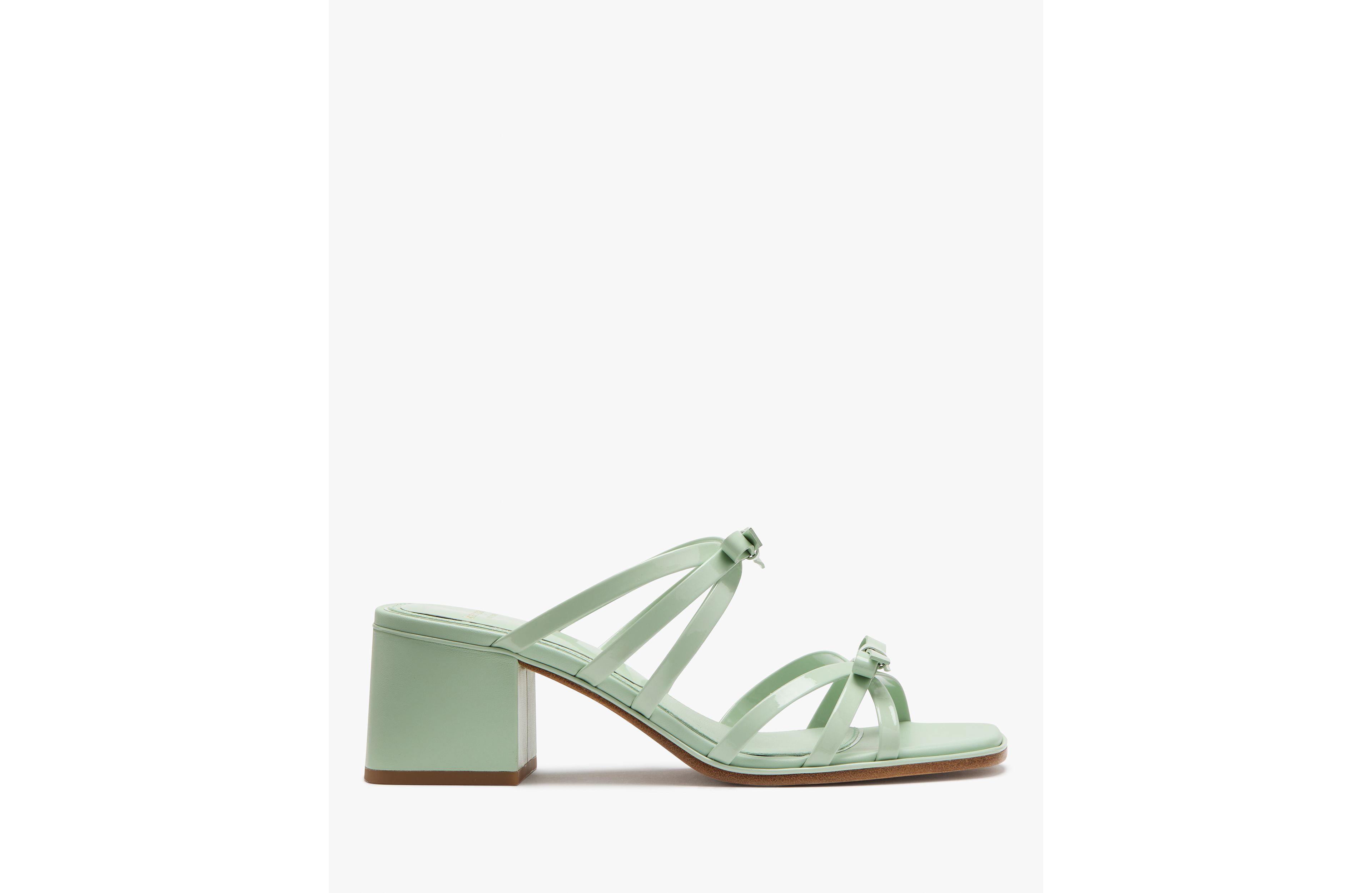 Carolina Patent Block Heel Sandals