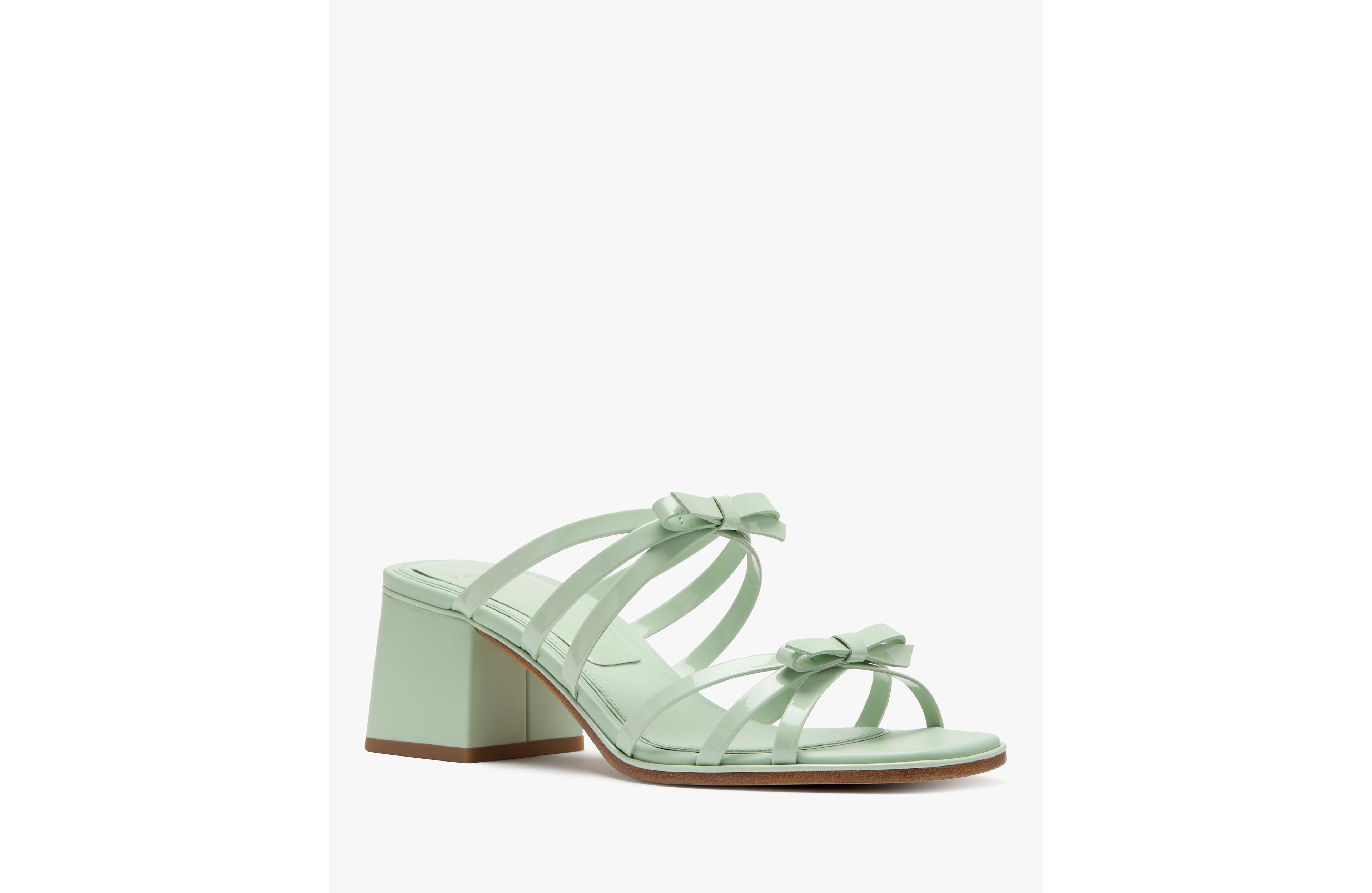 Carolina Patent Block Heel Sandals