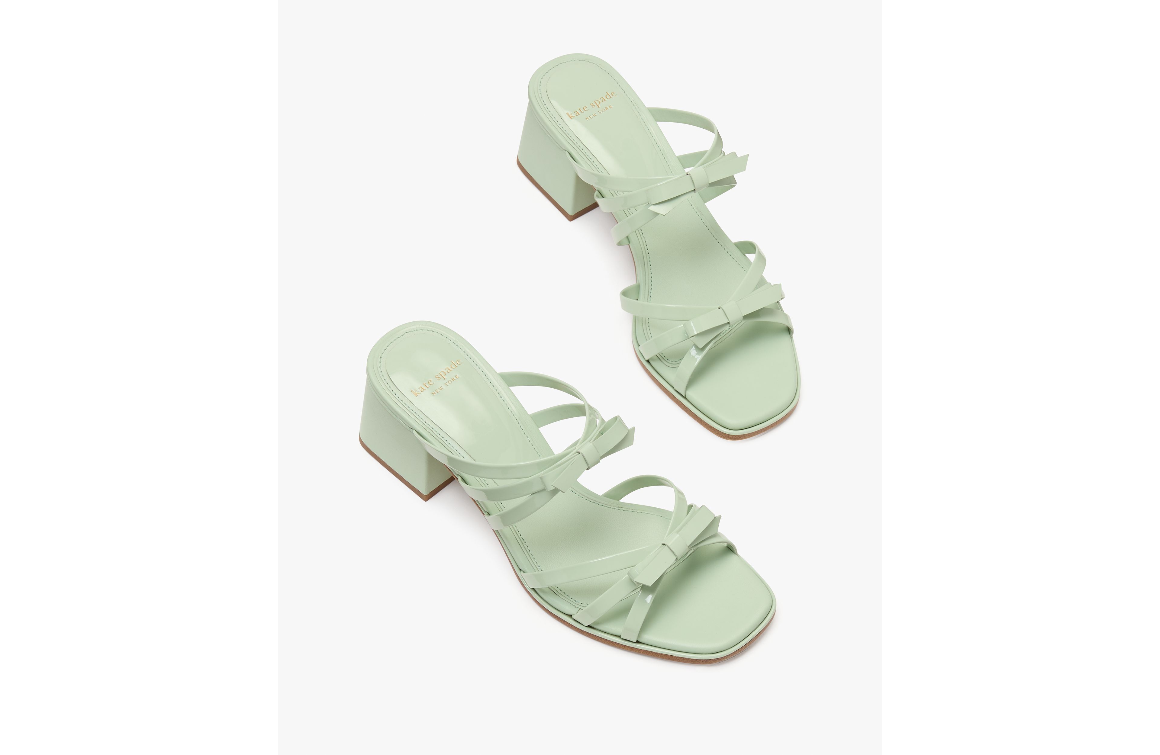 Carolina Patent Block Heel Sandals