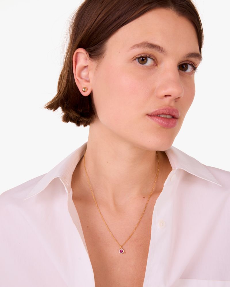 Kate Spade,You're A Gem Pave Halo Pendant,