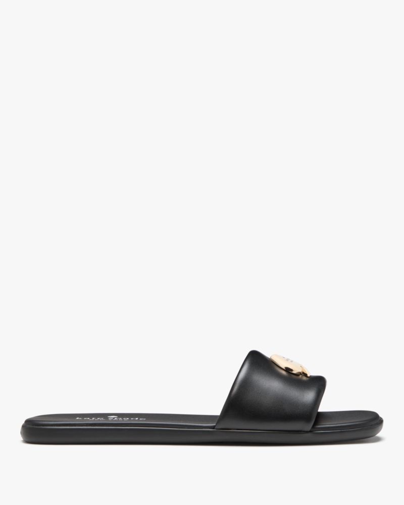 Kendall Smooth Leather Slide Sandal