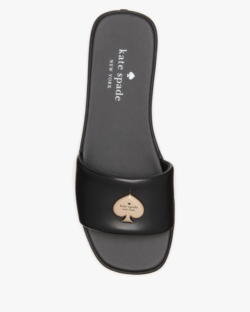 Kate Spade,Kendall Smooth Leather Slide Sandal,