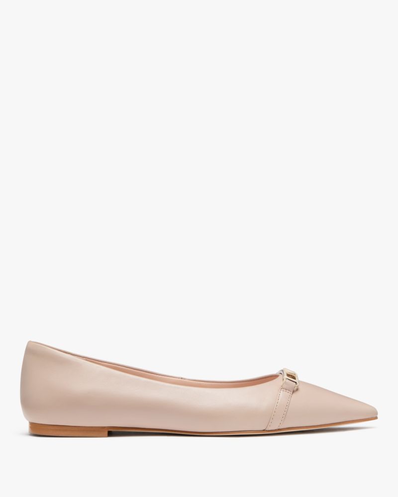 Kate Spade,Hallie Smooth Leather Flat,