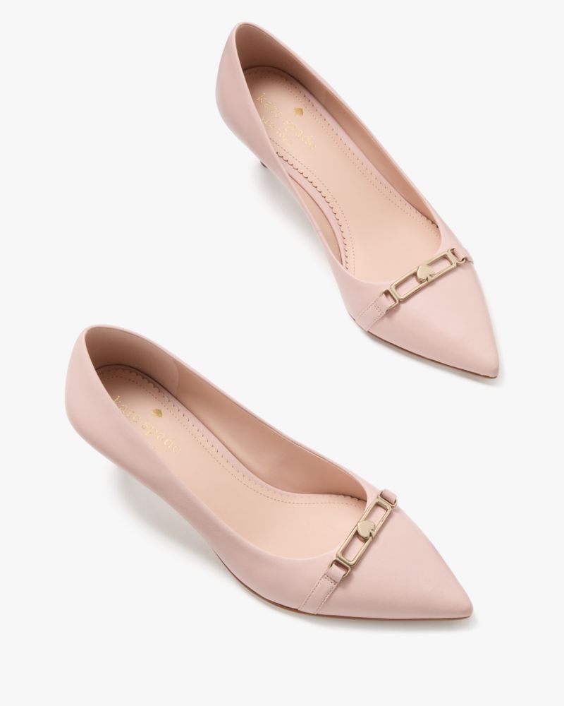 Kate Spade,Hallie Smooth Leather Pump,Pink