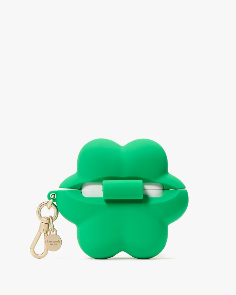 Kate Spade,Silicone Flower Airpods Pro Gen 2 Case,Green
