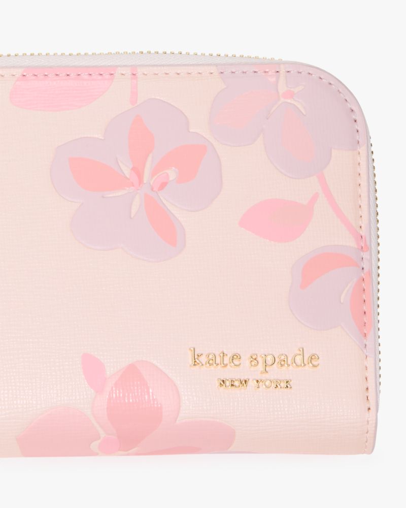 Kate Spade,デヴィン スプリング パンジー ジップ アラウンド コンチネンタル ウォレット,長財布,ブラッシュクラウドマルチ