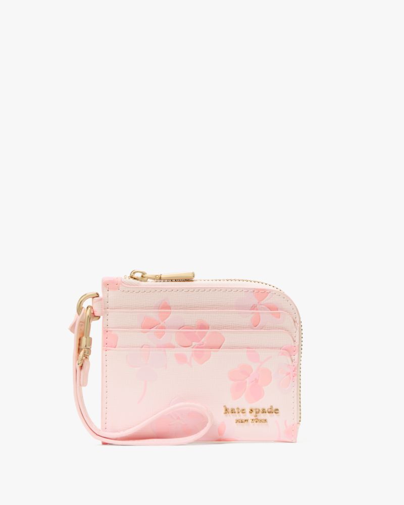 Kate Spade,デヴィン スプリング パンジー コイン カード ケース リスレット,カードケース & キーケース,ブラッシュクラウドマルチ