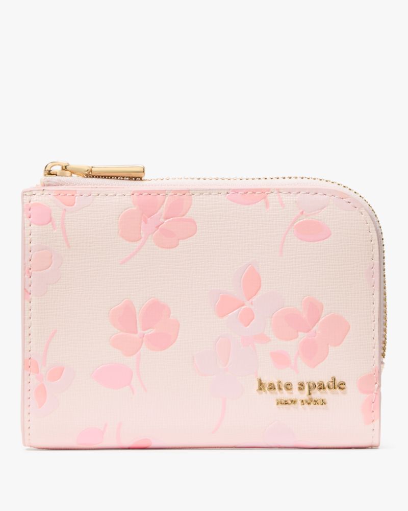 Kate Spade,デヴィン スプリング パンジー スモール コンパクト ウォレット,ミニ財布,ブラッシュクラウドマルチ