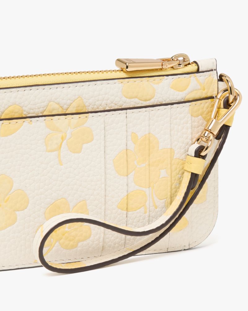 Kate Spade,アヴァ スプリング パンジー カード ケース リスレット,カードケース & キーケース,ユズジャムマルチ
