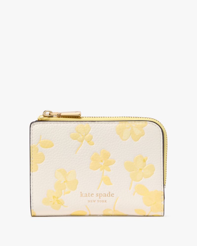 Kate Spade,アヴァ スプリング パンジー バイフォールド ウォレット,ミニ財布,ユズジャムマルチ