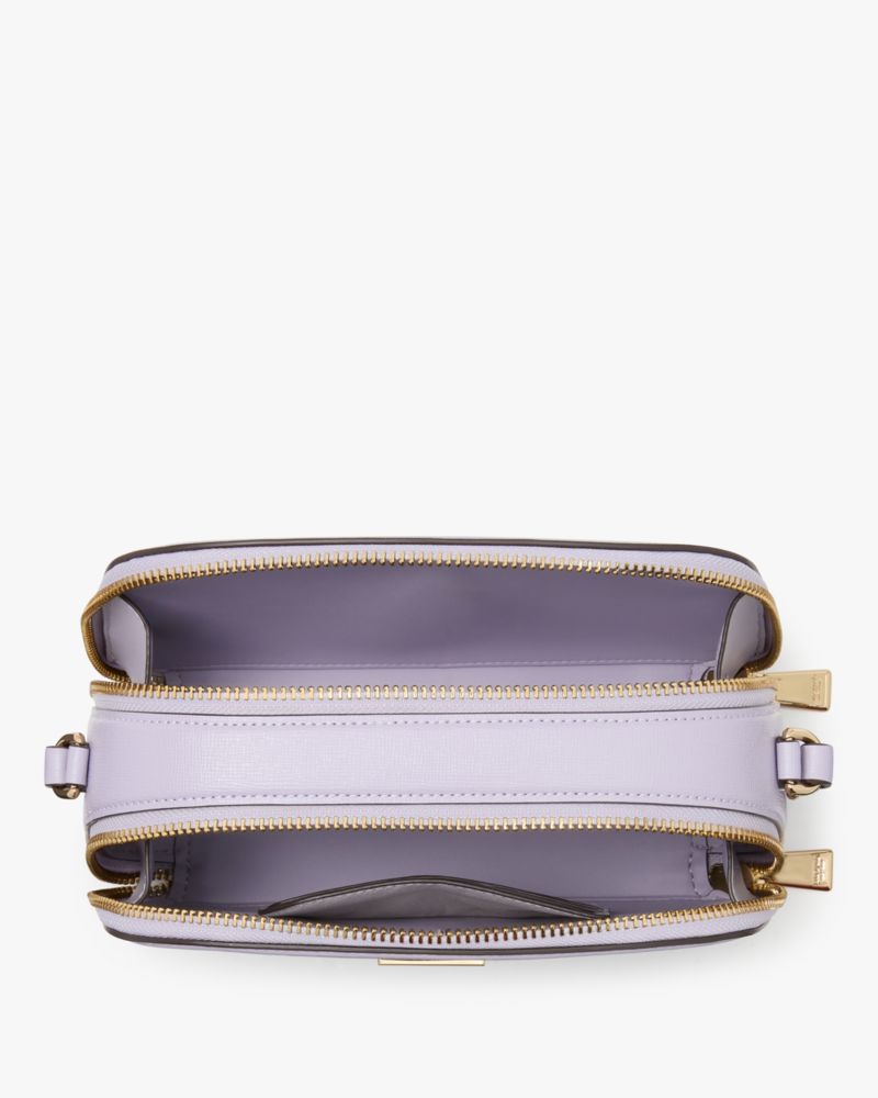 Kate Spade,Serena Double Zip Dome Crossbody,Crossbody,Logo,Casual,Lavender