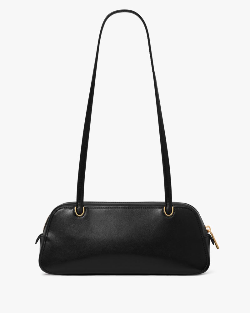 Kate Spade,Grace Shoulder Bag,Leather,Shoulder Bag,Word Embellishment,Logo,Day Party,Black