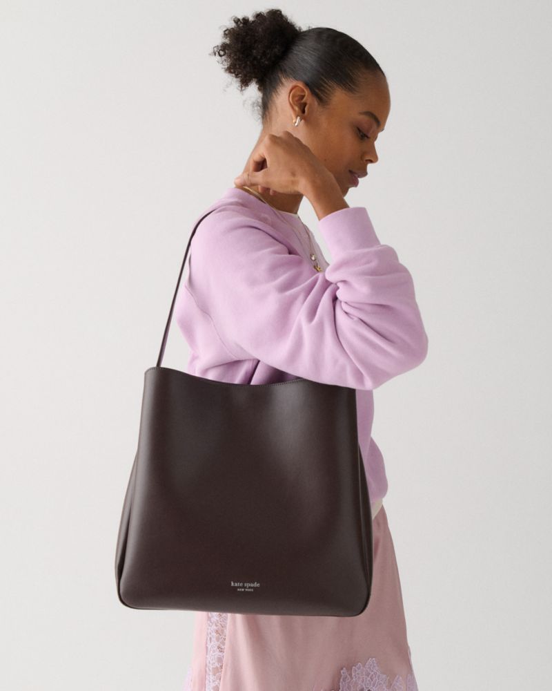 Kate Spade,Grace Hobo Bag,Leather,Hobo,Logo,Casual,