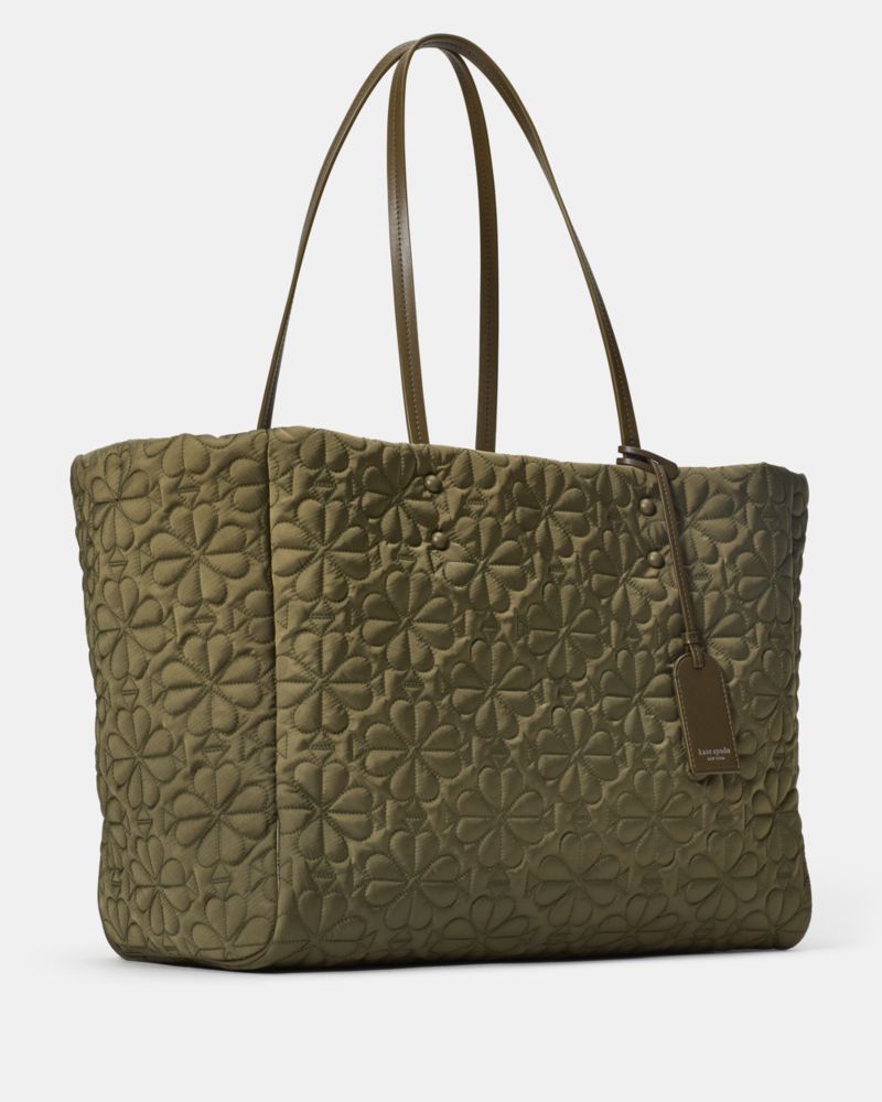Kate Spade,Tilly Quilted Large Tote Bag,Recycled Polyester,Tote,Casual,