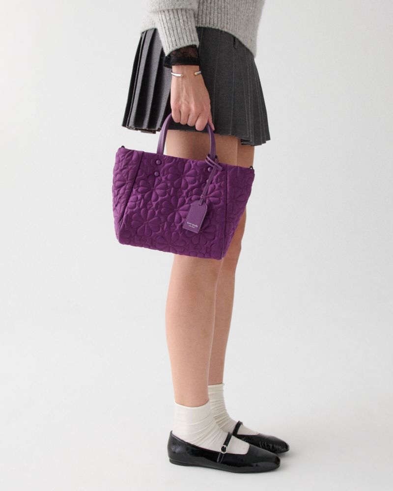 Kate Spade,Tilly Quilted Small Tote Bag,Recycled Polyester,Nylon,Tote,Logo,Adjustable,Sustainable,Casual,