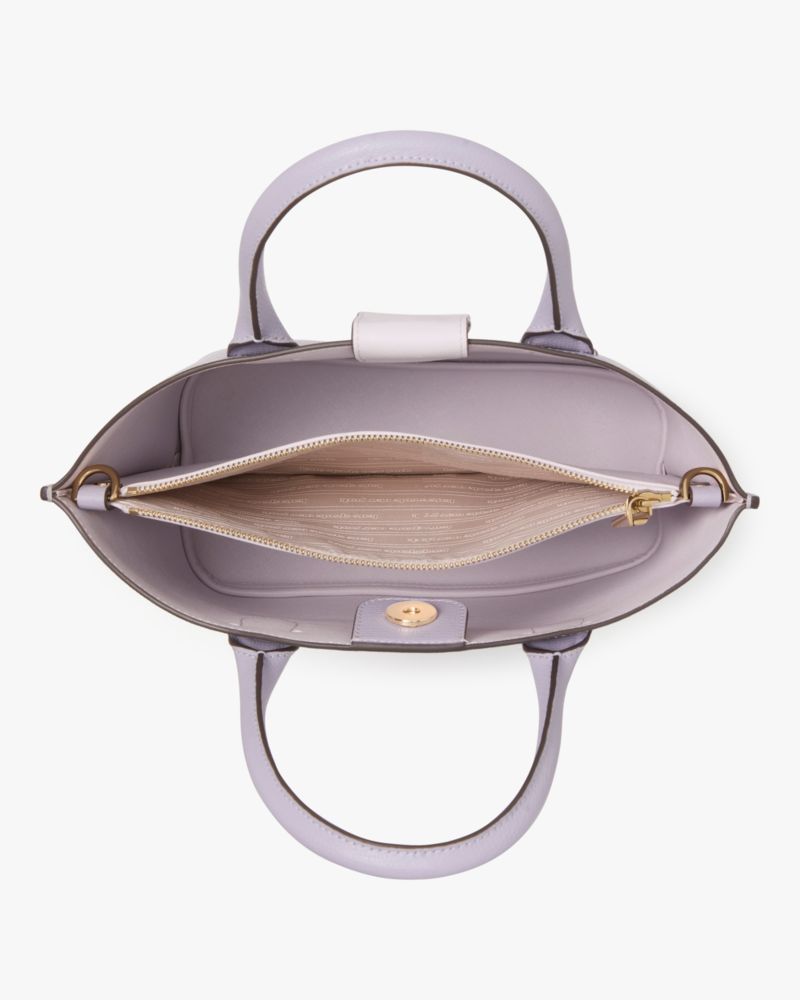 Kate Spade,Suite Crossbody Tote,Tote,Metal,Logo,Adjustable,Work,Lavender