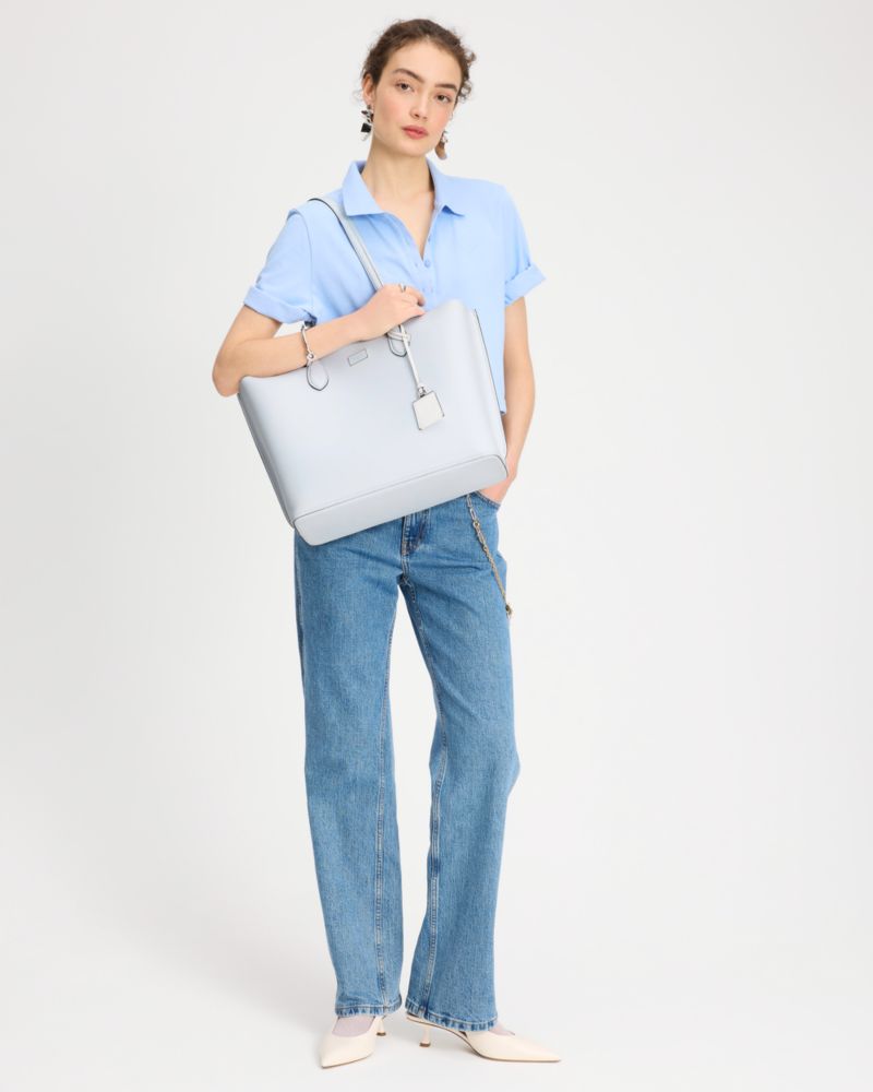 Kate Spade,Suite Large Work Tote,Tote,Metal,Logo,Work,