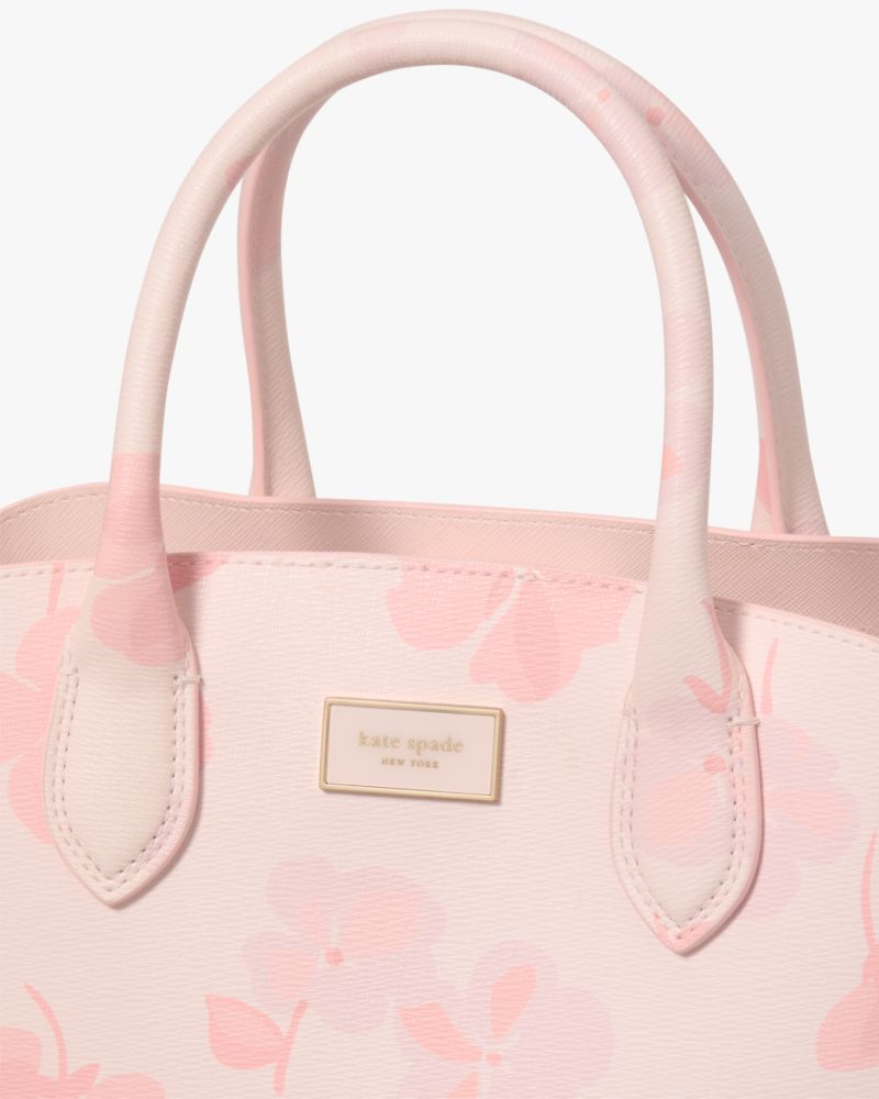 Kate Spade,Suite Spring Pansies Crossbody Tote,Tote,Logo,Adjustable,Day Party,Casual,